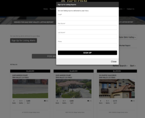 Sign Up For Listing Alerts